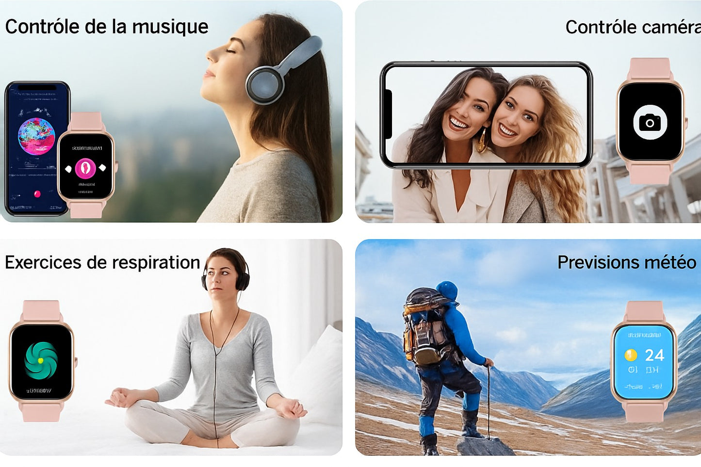 Montre Connectée LIVLOV – Suivi Santé & Sport IP67