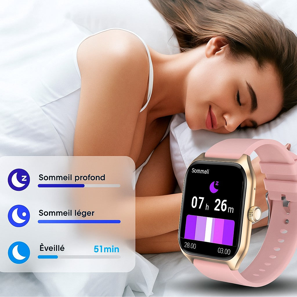 Montre Connectée LIVLOV – Suivi Santé & Sport IP67