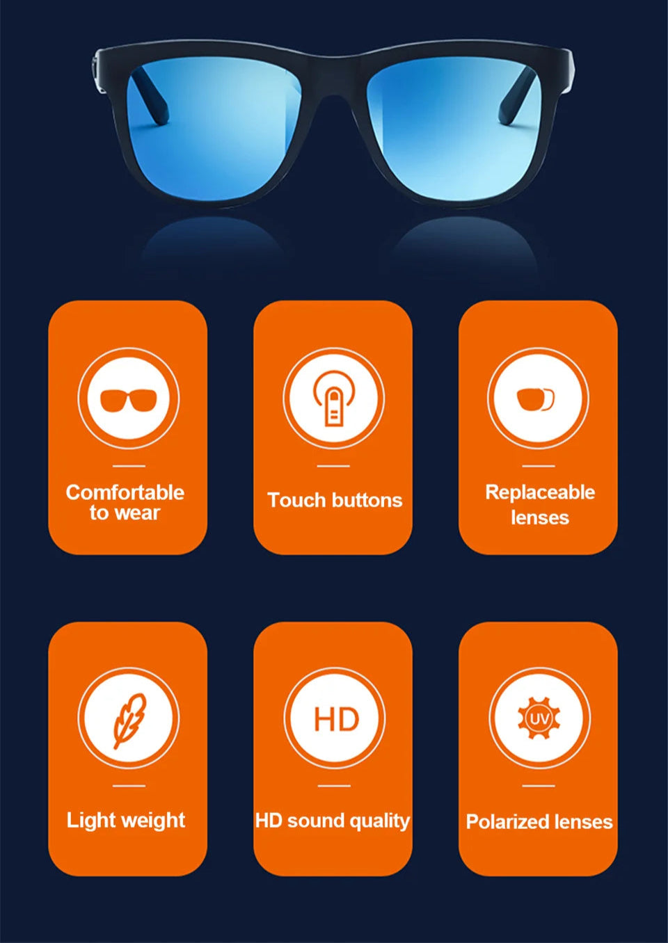 Lunette bluetooth Lenovo C8 - BLEMCO.FR