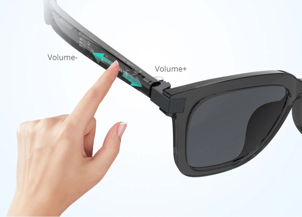 Touche tactile sur les branches des Lunettes Intelligentes COLMI G06