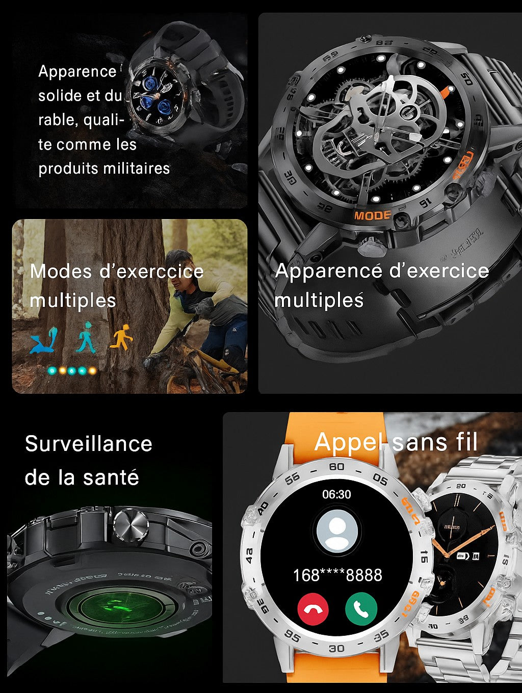 LIGE Men's Watch Onyxus Fitforce K52