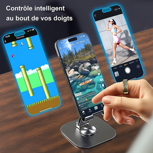 Bague Connectée R11 – Suivi Santé & Écran Tactile