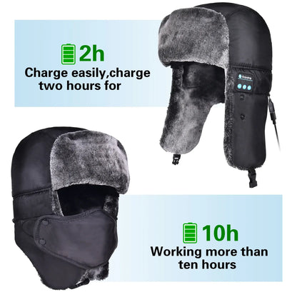 Chapeau de Trappeur Bluetooth - BLEMCO.FR