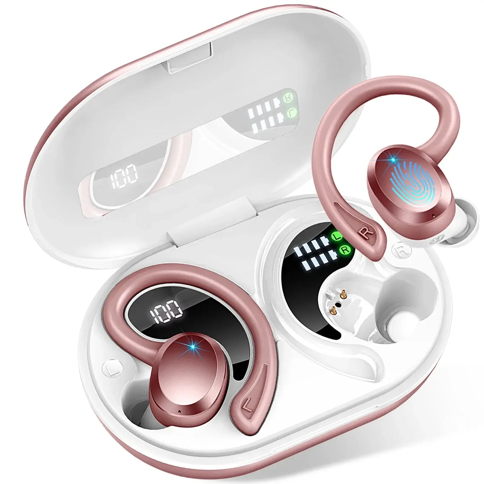 Écouteurs Drsaec Bluetooth Rose perlé