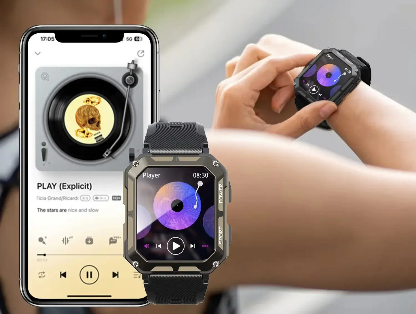 Montre Connectée C20Pro permet d'écouter la musique