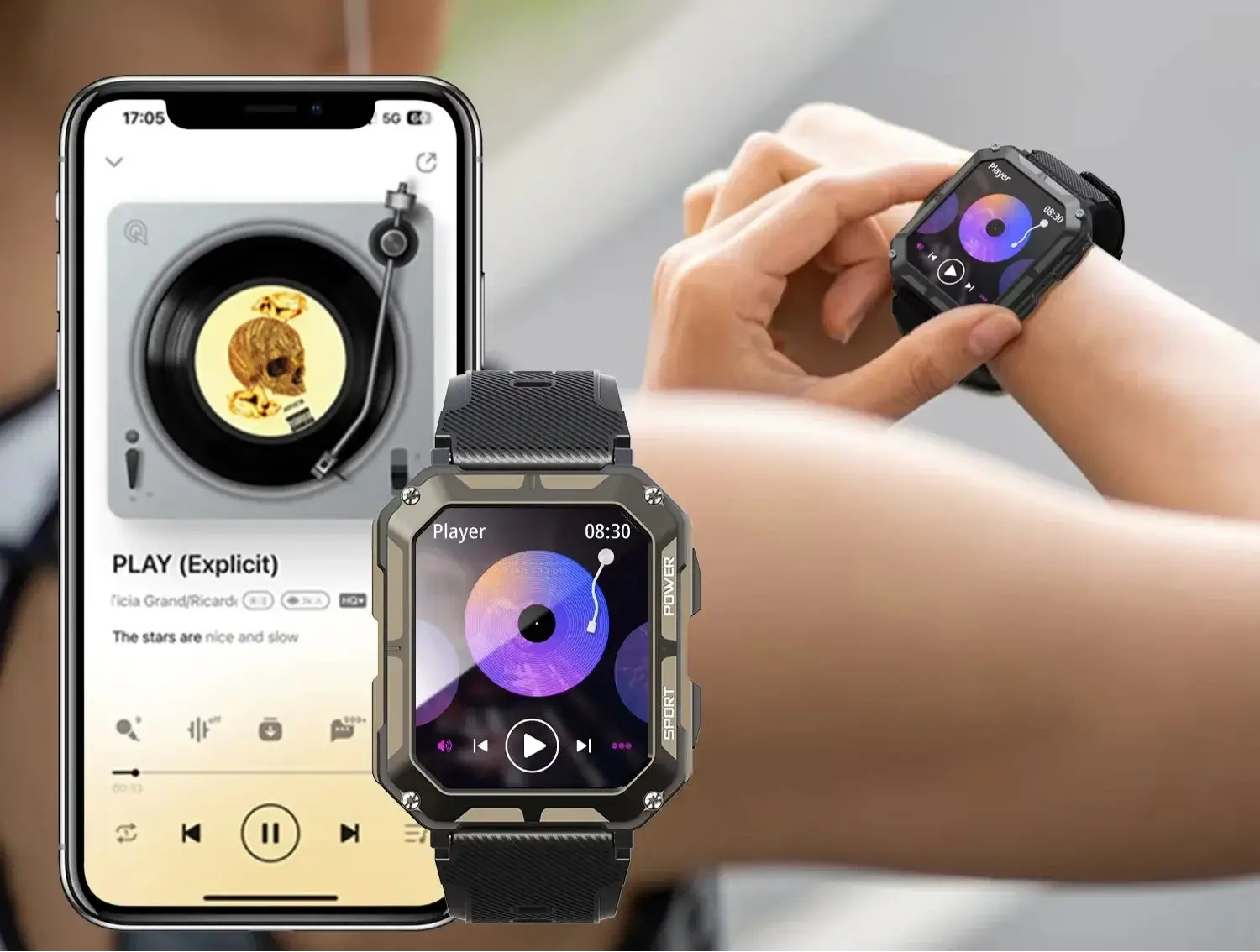 Montre Connectée C20Pro permet d'écouter la musique