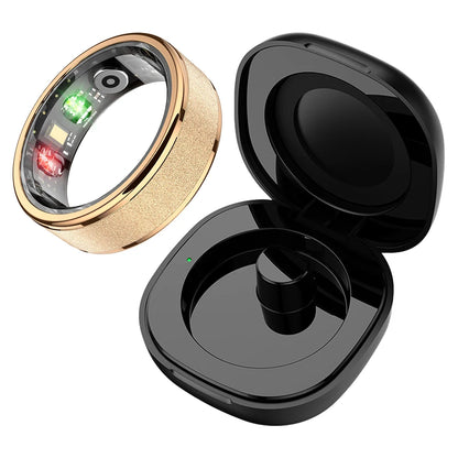 Bague Connectée COLMI R10 Or avec son boitier de charge