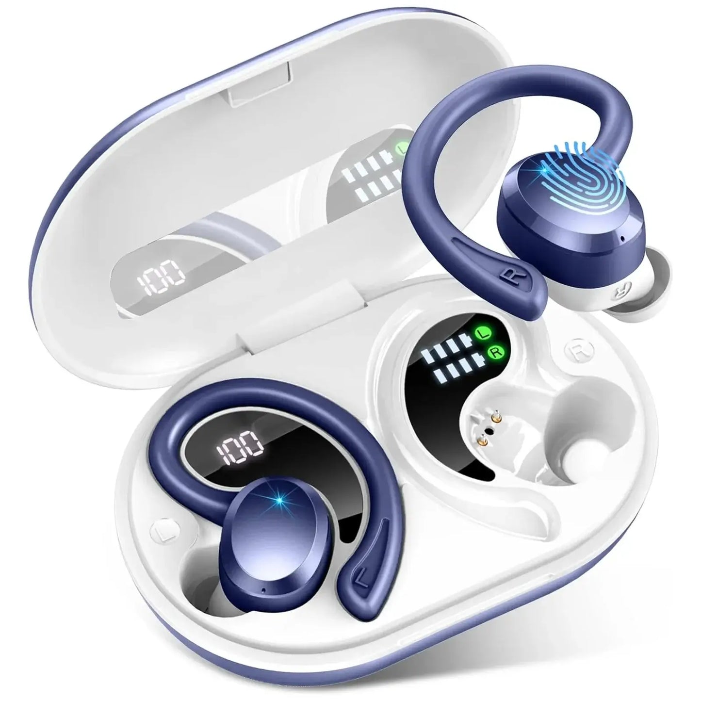 Écouteurs Drsaec Bluetooth Bleu perlé