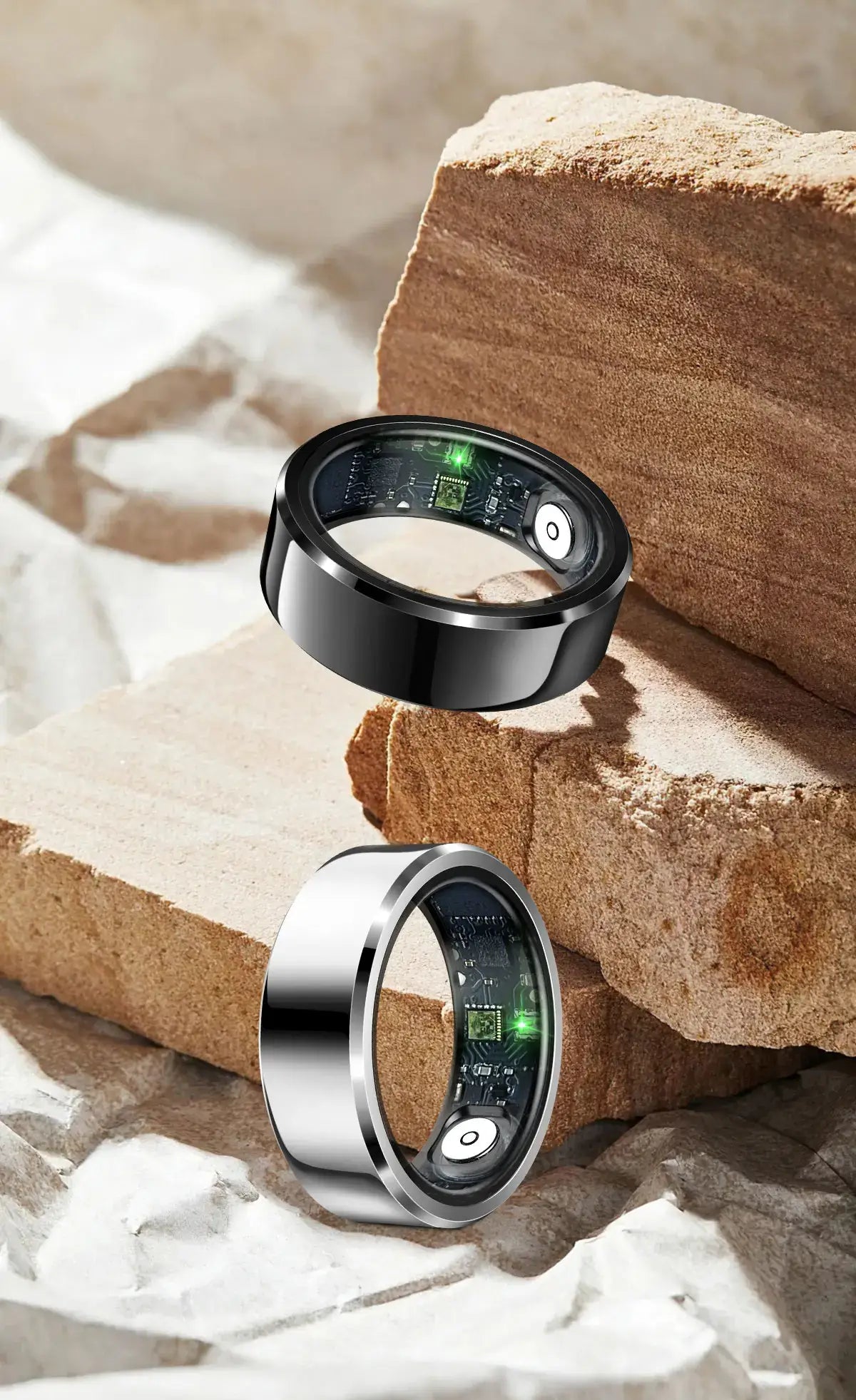 Vue du dessus de la Bague Connectée R6 Pro 2025 