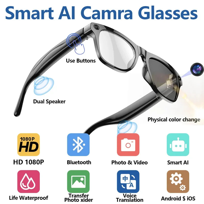Lunettes Intelligentes BMAD pc noir