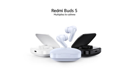 Vue des Ecouteurs Redmi Buds 5