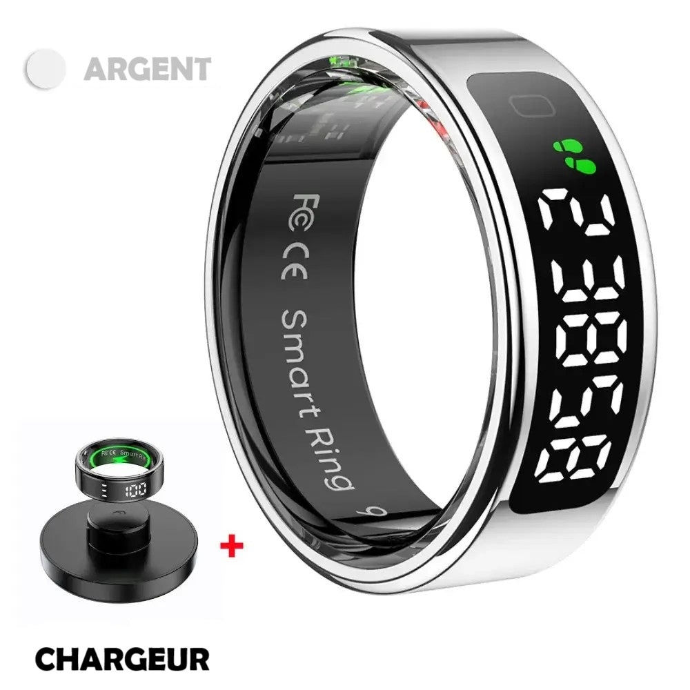 Bague Connectée R11 – Suivi Santé & Écran Tactile