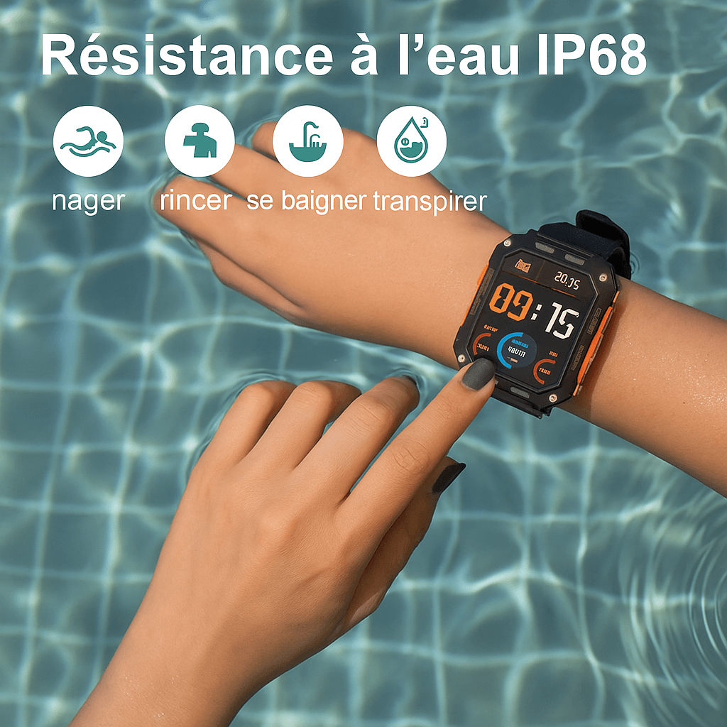 Montre Connectée C20Pro étanche IP68