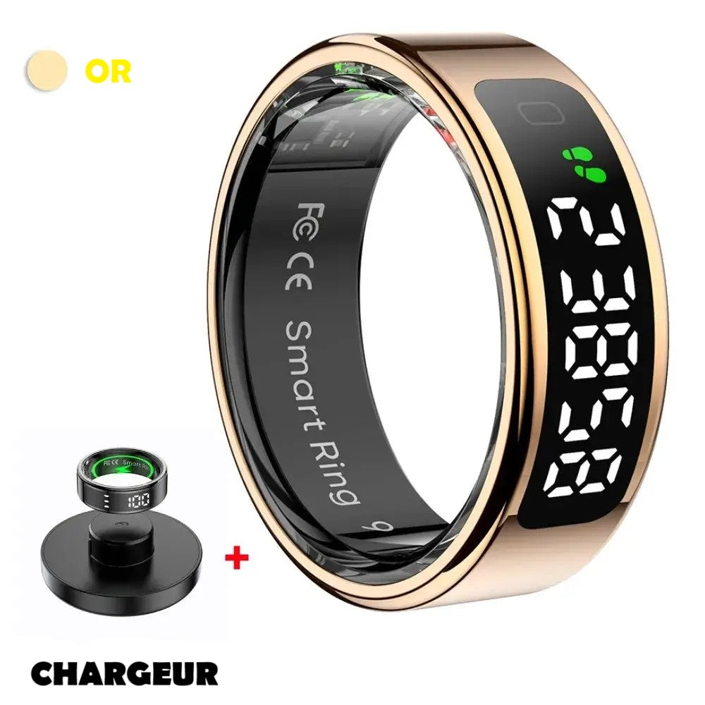 Bague Connectée R11 – Suivi Santé & Écran Tactile